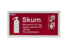 Skylt NEXA brandsläckare skum 10x20cm