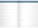 Kalender Week planner odaterad blå- 1051