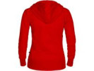 Hoodie zip TEXSTAR WC03 dam röd M