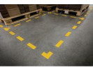 Golvmarkering L-form gul 10/fp