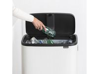 BildePapperskorg BRABANTIA Bo Touch 60L vit