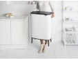 Papperskorg BRABANTIA Bo Touch 60L vit