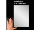 Etikett Slitst. 210x297mm silver 20/fp