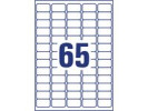 Etikett AVERY transp 38,1x21,2mm 1625/fp