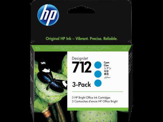 HP Blekkpatron Cyan 712 (3x29 ml)