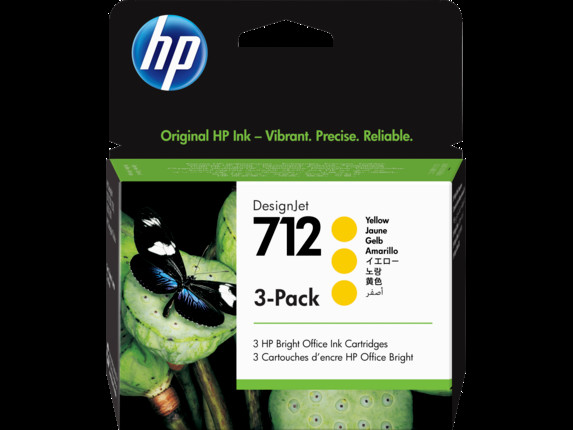 HP Blekkpatron Gul 712 (3x29 ml)