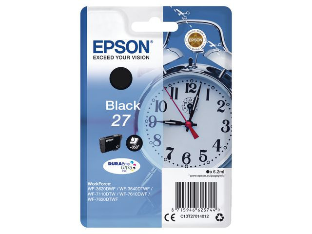 BildeBlekk Epson 27 C13T27014012 Sort