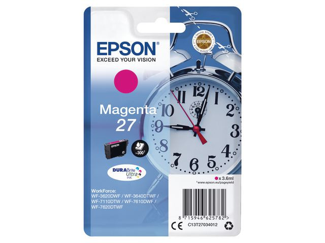 Blekk Epson 27 C13T27034012 Magenta
