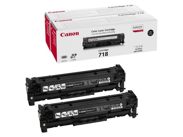 Bilde718BK black toner cartridge 2-pak