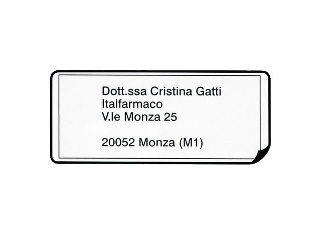 Brother Adresseetikett 38x90mm hvit (400)