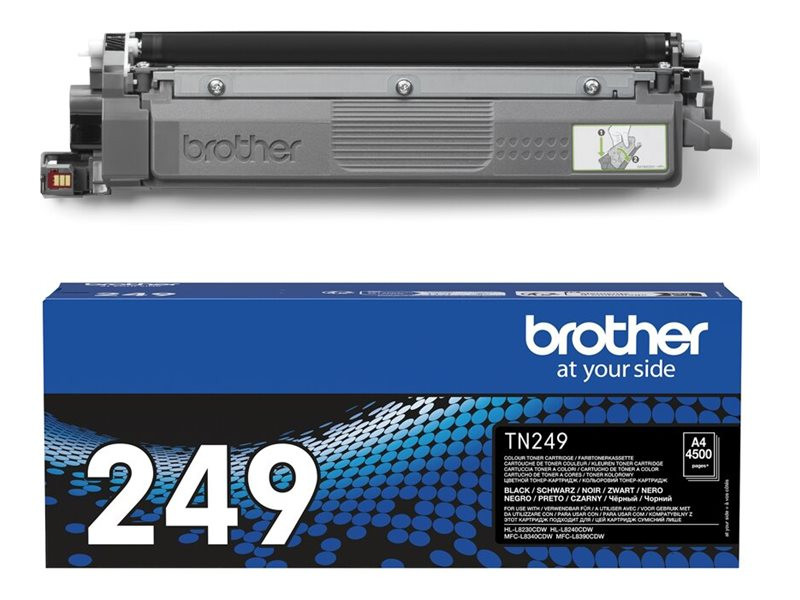 TN249BK Black toner cartridge super high yield, 4.5K