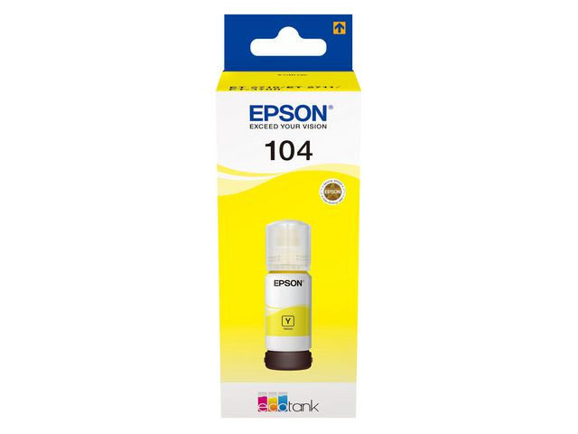 Epson 104 Y (gul) blekkflaske 70ml