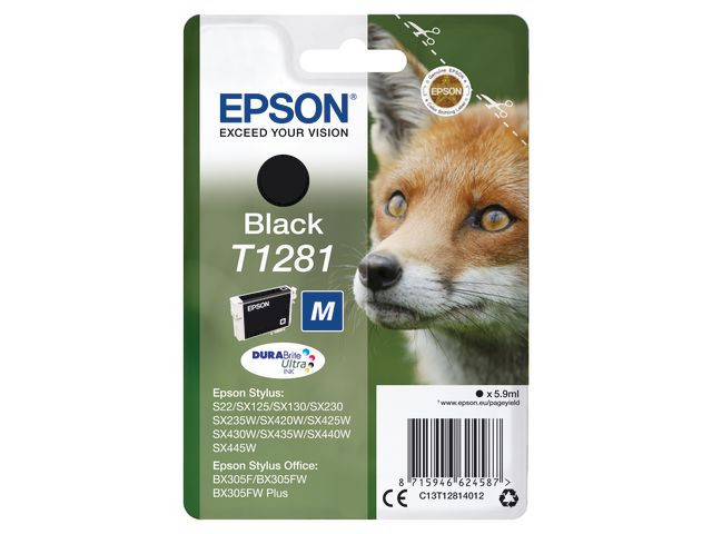Epson T1281 BK (svart) blekkpatron 5,9 ml