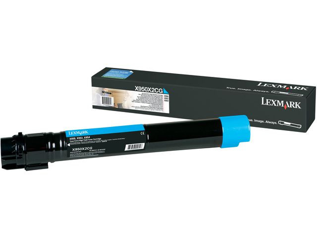 Toner Lexmark X950X2Cg 22K Blå