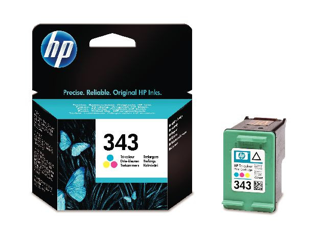 HP 343 C/M/Y (cyan/magenta/gul) blekkpatron 7 ml