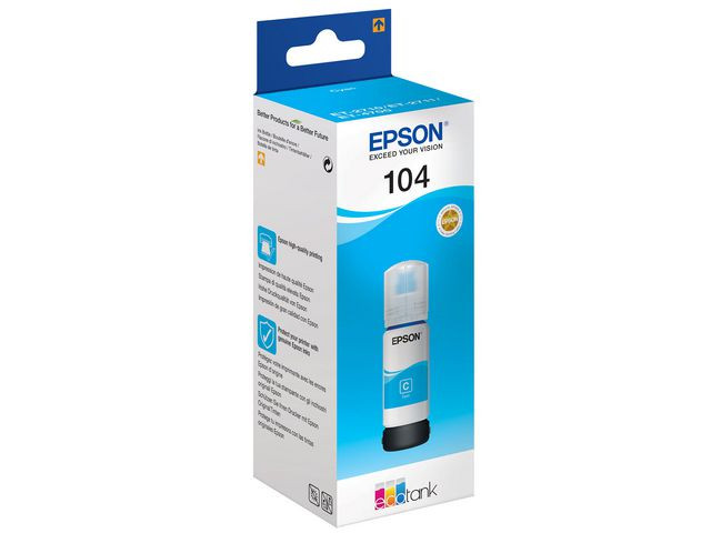 Epson 104 C (cyan) blekkflaske 70ml