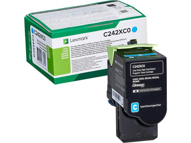 C242XC0 Cyan Extra High Yield Return Programme Toner Cartrid