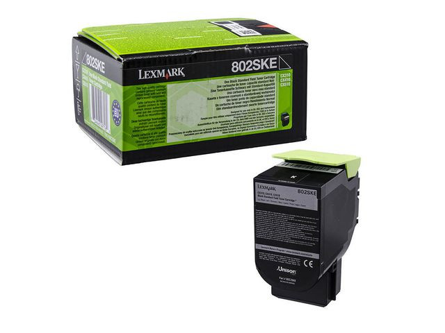 Toner Lexmark 80C2Ske 2.5K Sort