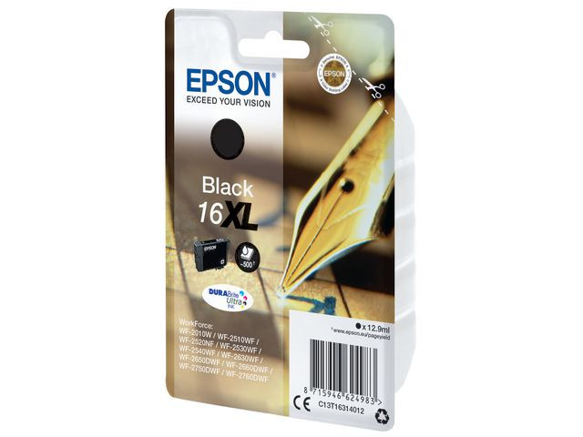 Epson 16XL BK (svart) blekkpatron 12,9 ml