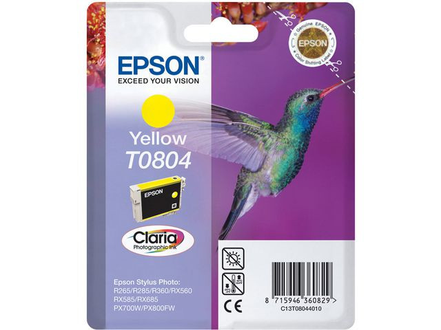 Epson T0804 Y (gul) blekkpatron 7,4 ml