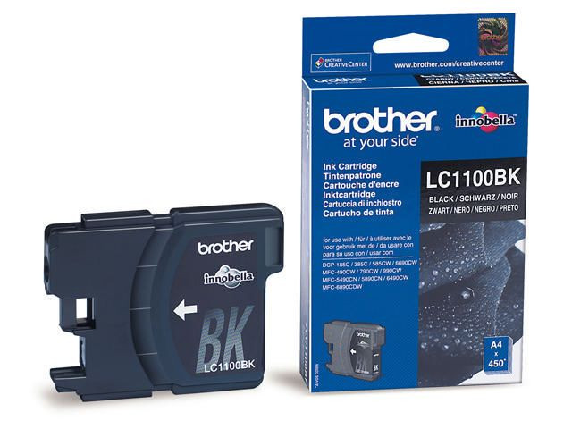 Brother LC1100 BK (svart) blekkpatron 450 sider