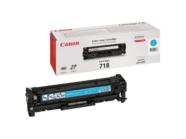 Canon 718 C (cyan) toner 2900 sider