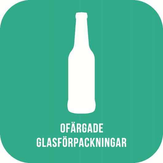 BildeDekal NORDEX ofärgad glasförpackning