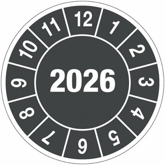 BildeKontrollmärke 2026 25mm 10/fp