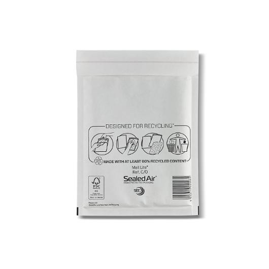 BildeBubbelpåse C/0 150x210mm vit 200/fp