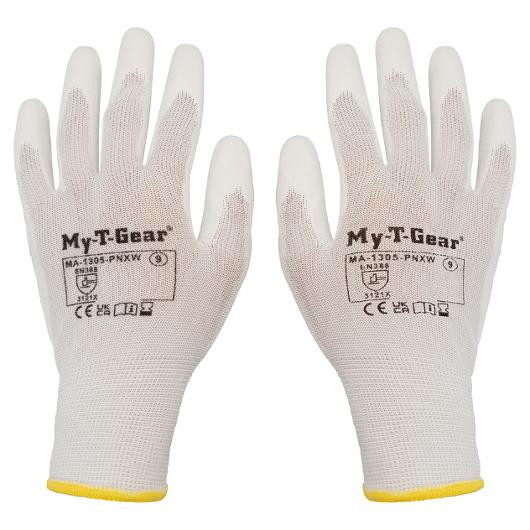 BildeMontagehandske MY-T-GEAR PU vit 8