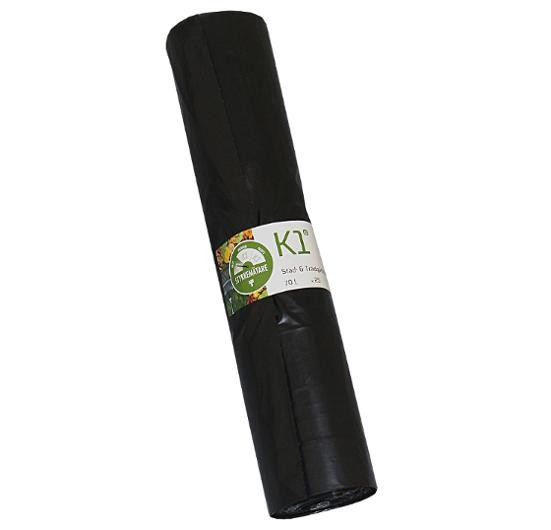BildePlastsäck LD K1 R60% 70L 30my sv 25/rl
