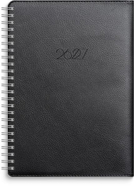 BildeKalender Study Twist A5 svart 26/27