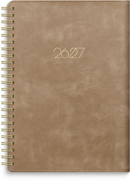 BildeKalender Study Twist A5 mocca 26/27