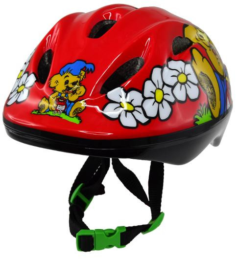 BildeCykelhjälm Bamse röd