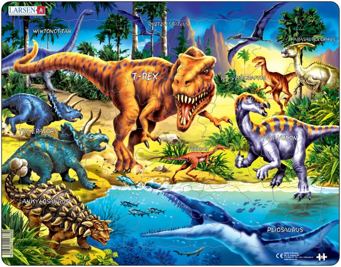 BildeRampussel Maxi Dinosaurier 57 bitar