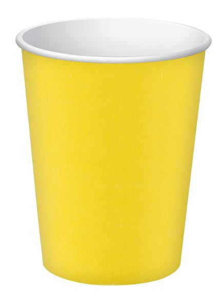 BildePappersbägare PRONAPPE 20cl gul 15/fp