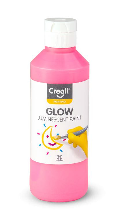 BildeSjälvlysande färg CREALL 250ml Röd/Rosa