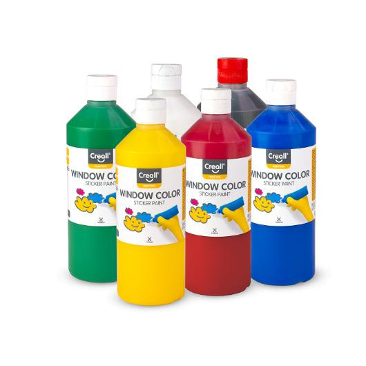 BildeFönsterfärg CREALL 6x500ml sort. färger