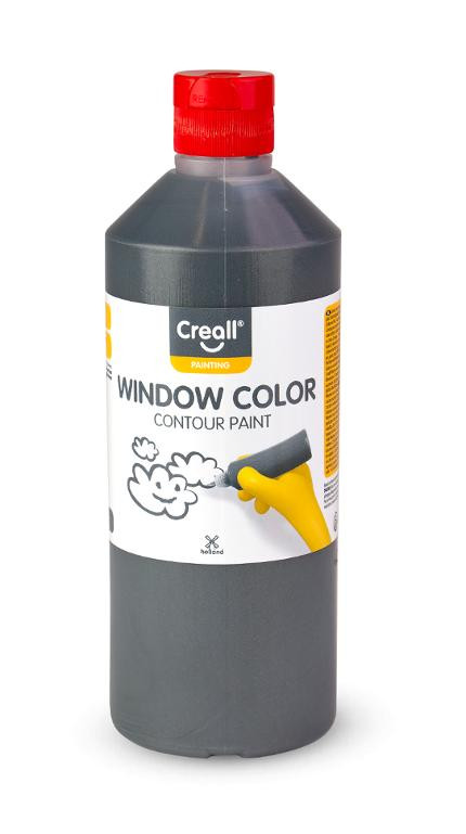 BildeFönsterfärg CREALL 500ml konturfg. svart