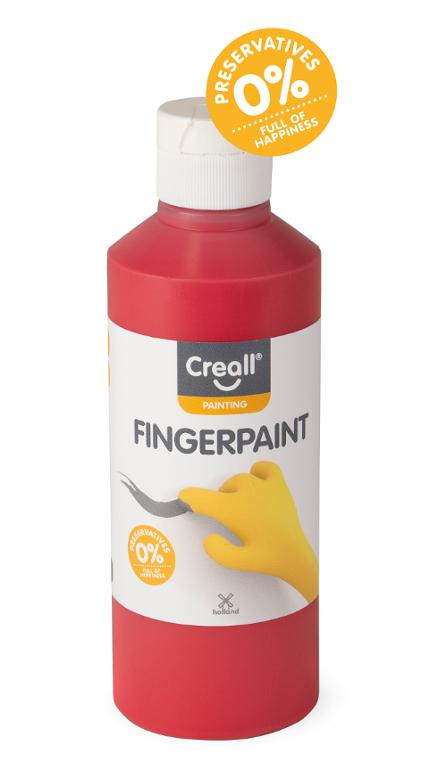 BildeFingerfärg CREALL 250ml röd