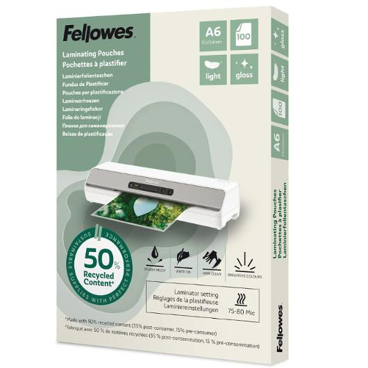 BildeLaminat FELLOWES A6 Light 100/fp