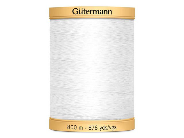 BildeSytråd Gütermann bomull 800m vit