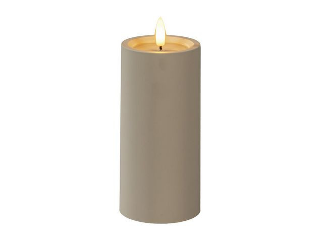 BildeBlockljus KONSTSMIDE LEDtimer beige 15cm