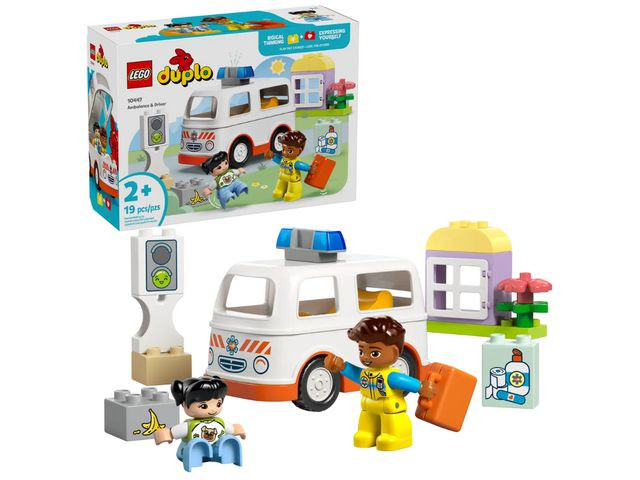 BildeAmbulans och förare DUPLO-LEGO 19 delar