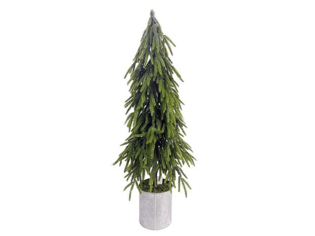 BildeDekorationsträd Gran med kruka 81cm