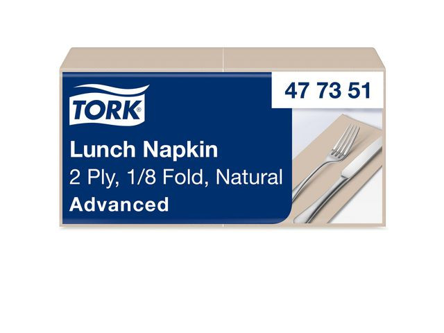 BildeServett TORK Lunch 2-lags natur 200/fp