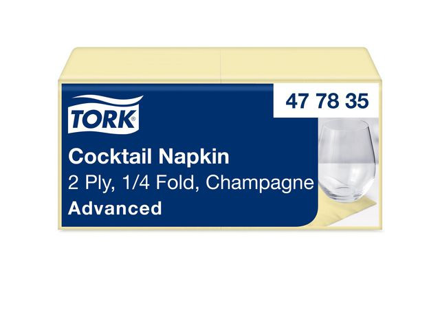 BildeServett TORK Cocktail 2-lag champ 200/fp