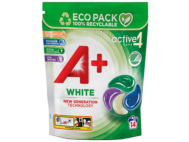 BildeTvättkapslar A+ White Active4 14/fp