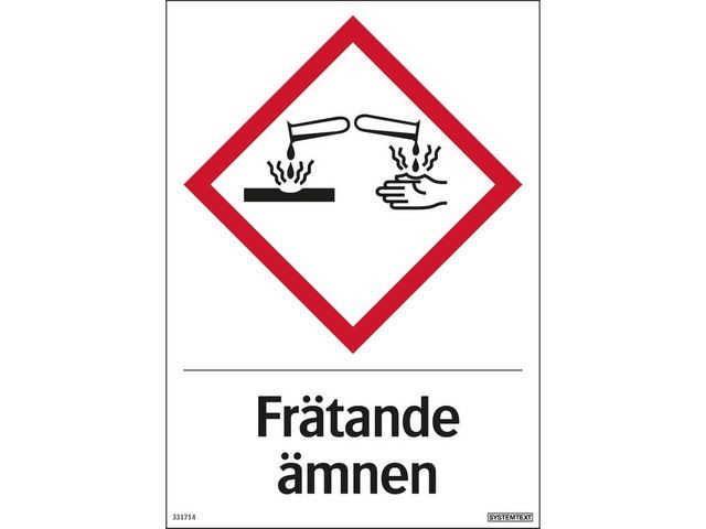 BildeSkylt Frätande ämnen 210x297mm