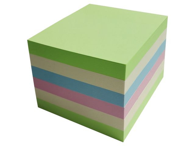 BildeNotes LYRECO recycled 75x75mm sort. 6/fp